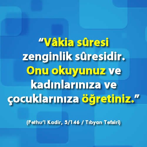 Vakia suresinin hızlı okunuşu